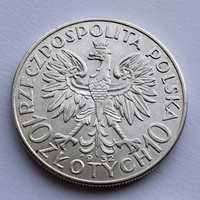 10 zł 1932r Polonia Głowa kobiety