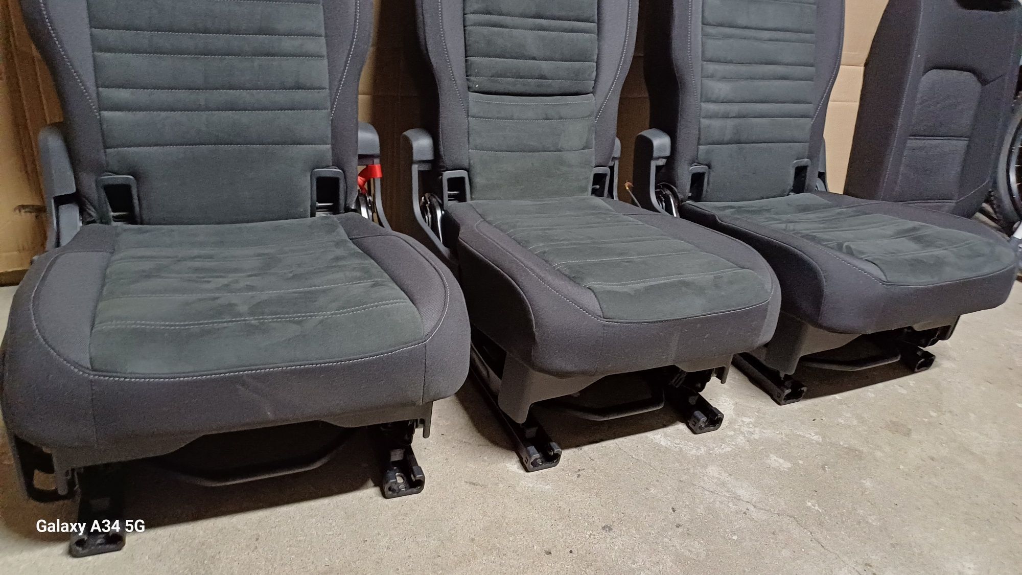 Fotel siedzenie wolkswagen touran ll 15r alkantara