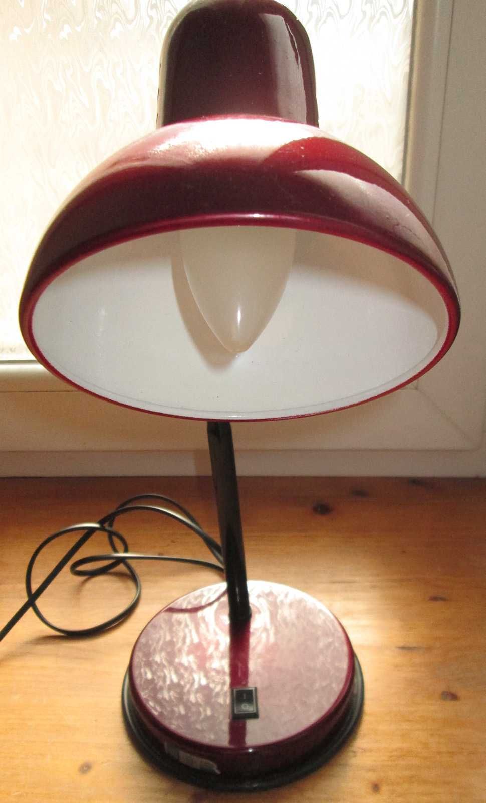Светильник настольный Desk lamp DSL-042 E27 бордовый