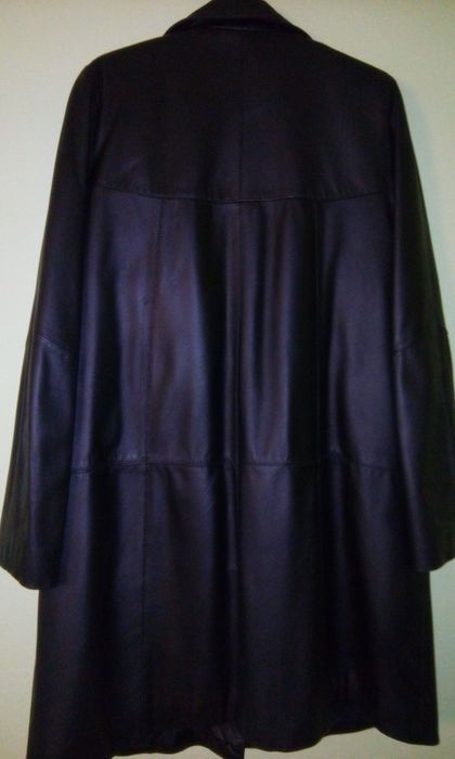 Płaszcz damski ze skóry