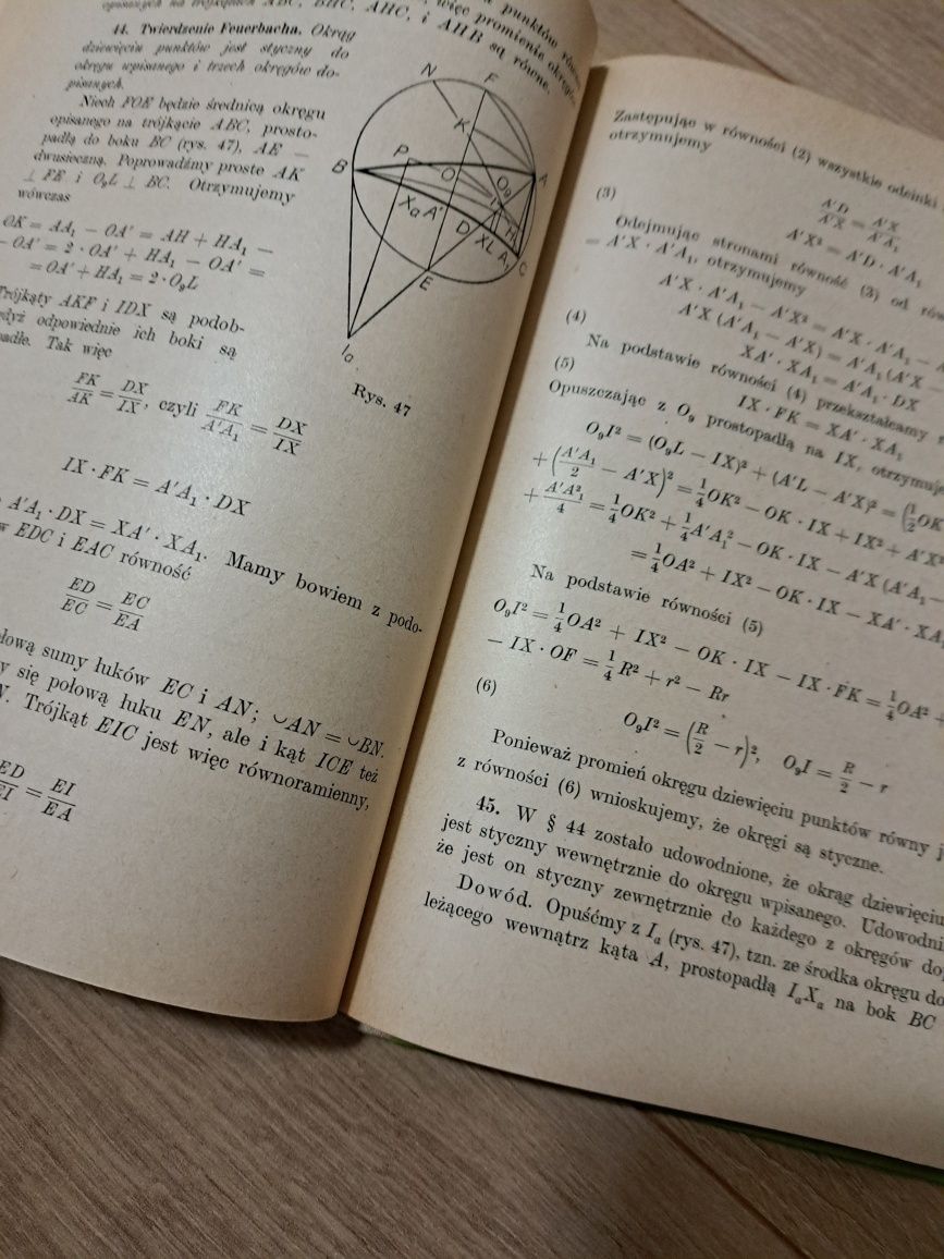 PRL Geometria trójkąta Zetel 1964 IDEALNY STAN