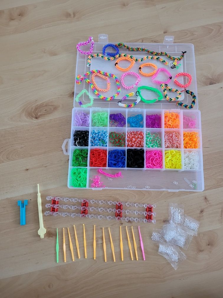 Zestaw do robienia bransoletek gumki sunshine loom candi band creator