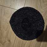 Beret firmy promod czarno srebrny