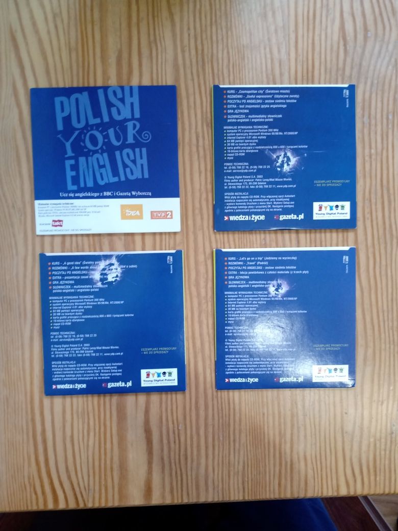 Polish your English - nauka angielskiego - zestaw płyt