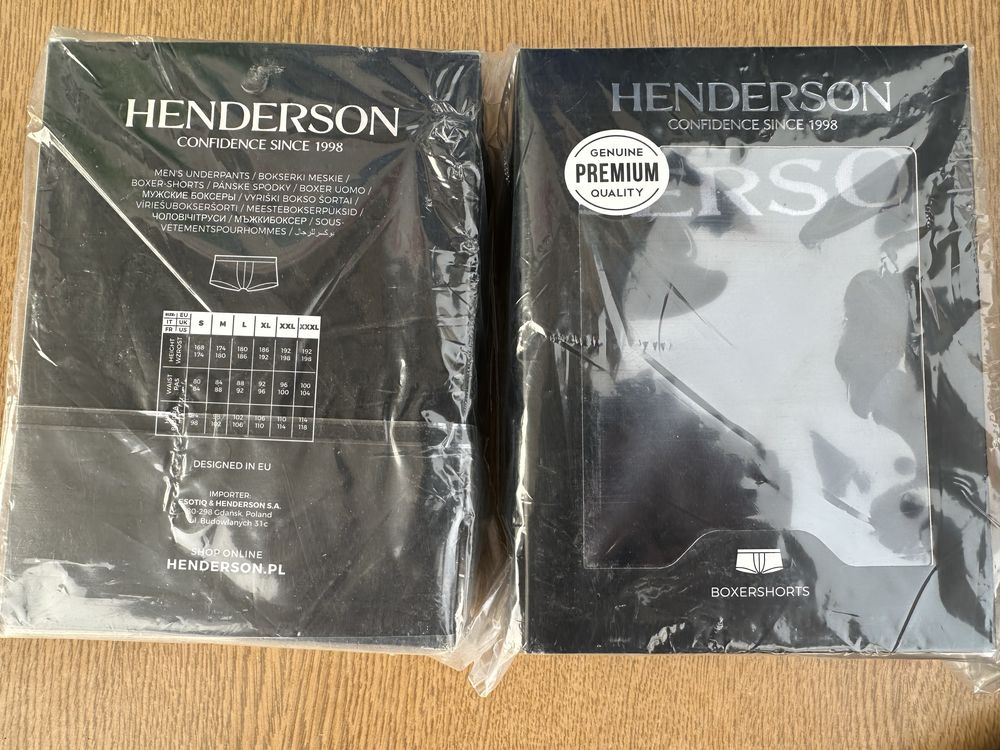 Bokserki Henderson premium czarne 2szt.