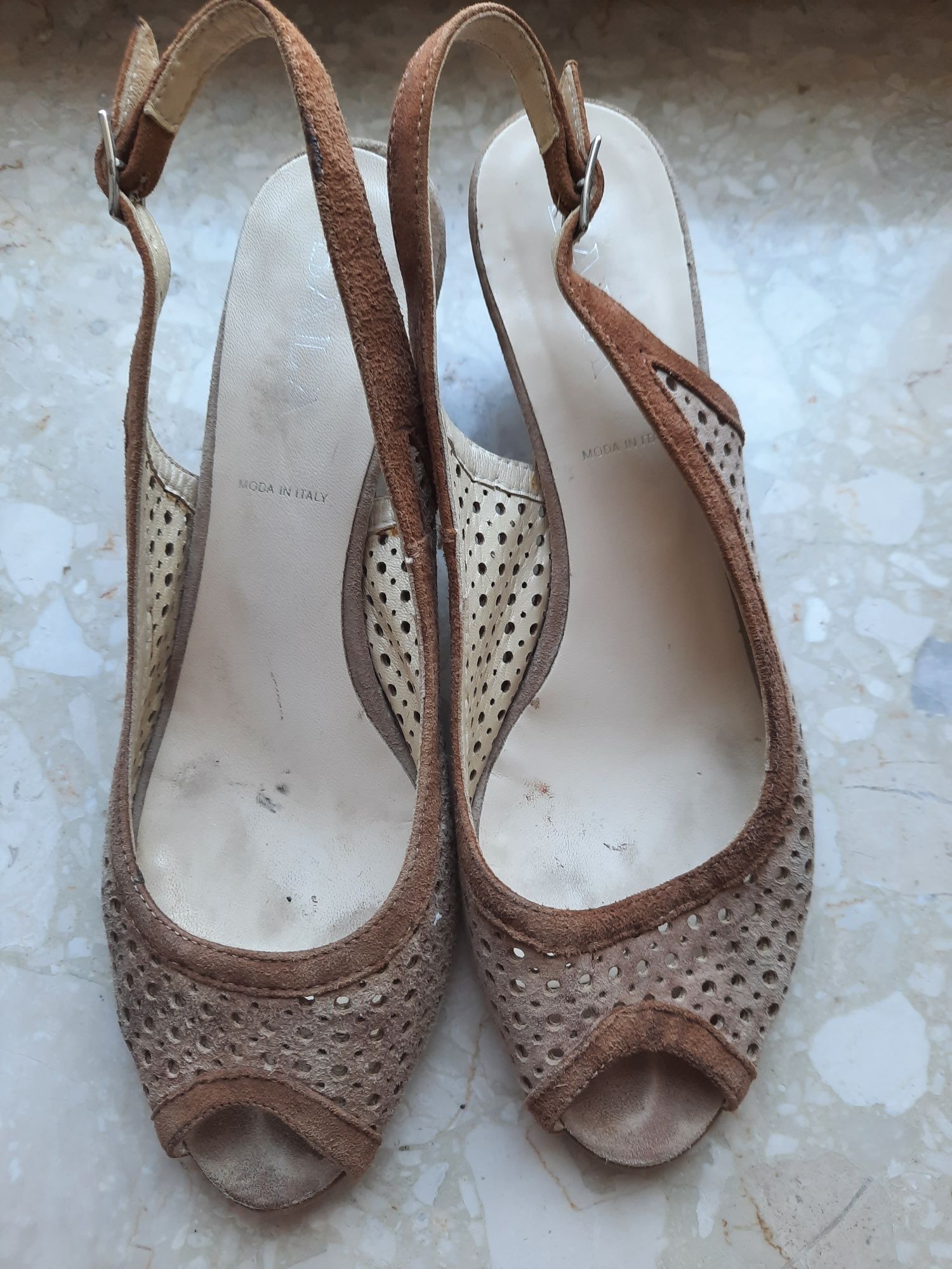 Skórzane sandały damskie włoskie Sala r. 38