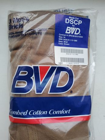 Війскові труси 3 пари DSCP by BVD Military Underwear Size 34 USA