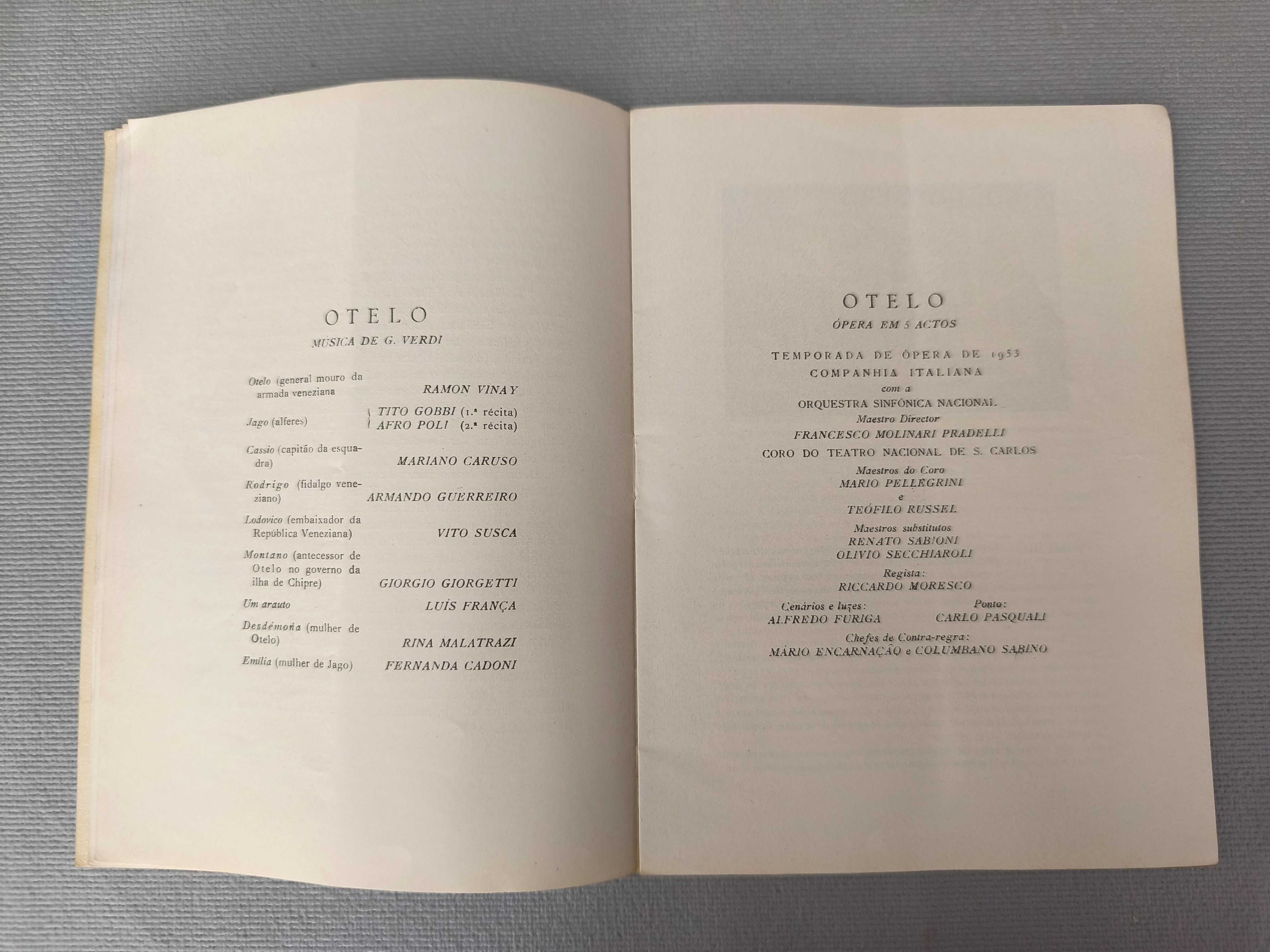 OTELO - VERDI – 
Programa Ópera S. Carlos