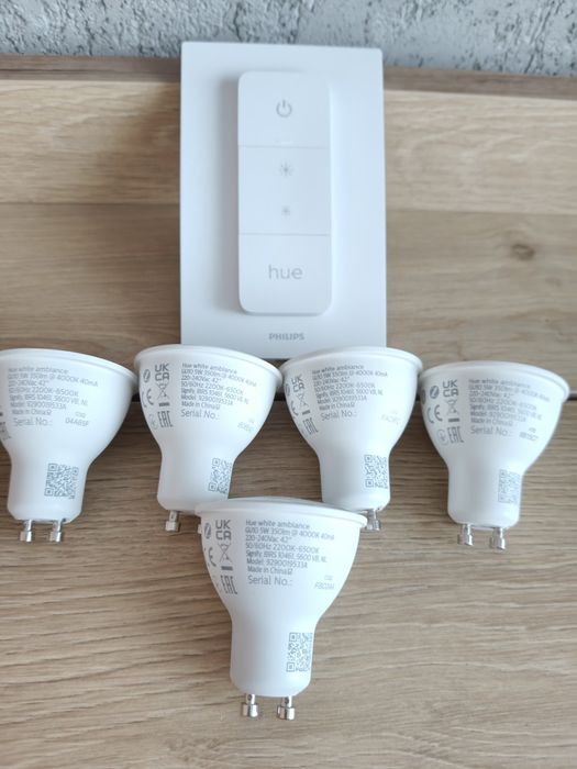 Sprzedam Nowy zestaw żarówek Hue White Ambiance 5W GU10