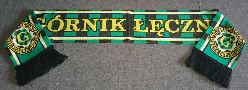 GKS GÓRNIK ŁĘCZNA Szalik szal piłkarski sportowy