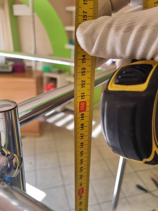 Wieszak stojak podwójny na ubrania wieszaki 400cm stojak regał gondola