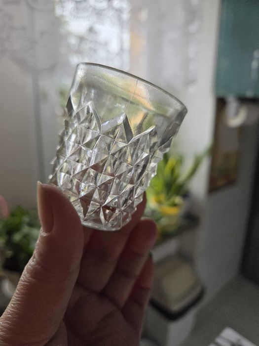 PRL Zestaw 6 sztuk kieliszków Ząbkowice (romby)