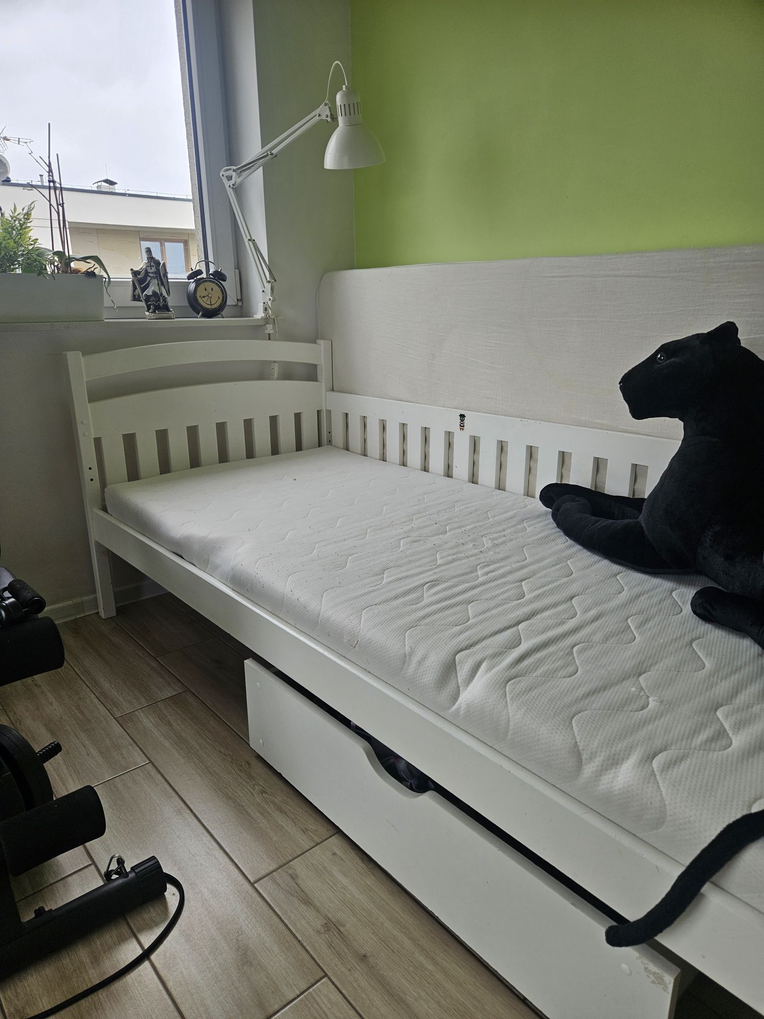 Zestaw mebli młodzieżowych IKEA SAMSTAD + łóżko piętrowe z drewna
