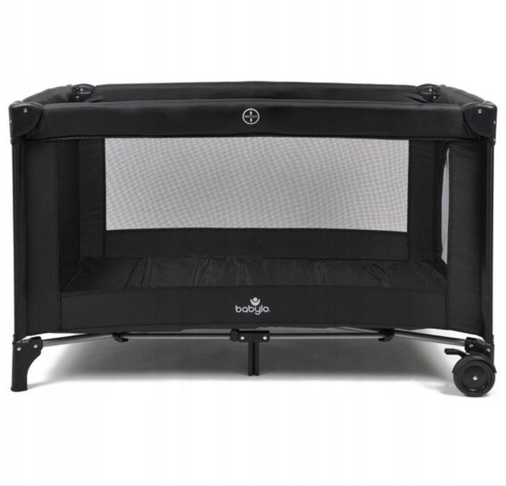 Łóżeczko turystyczne Babylo 60 x 120 cm czerń, łóżeczko / kojec