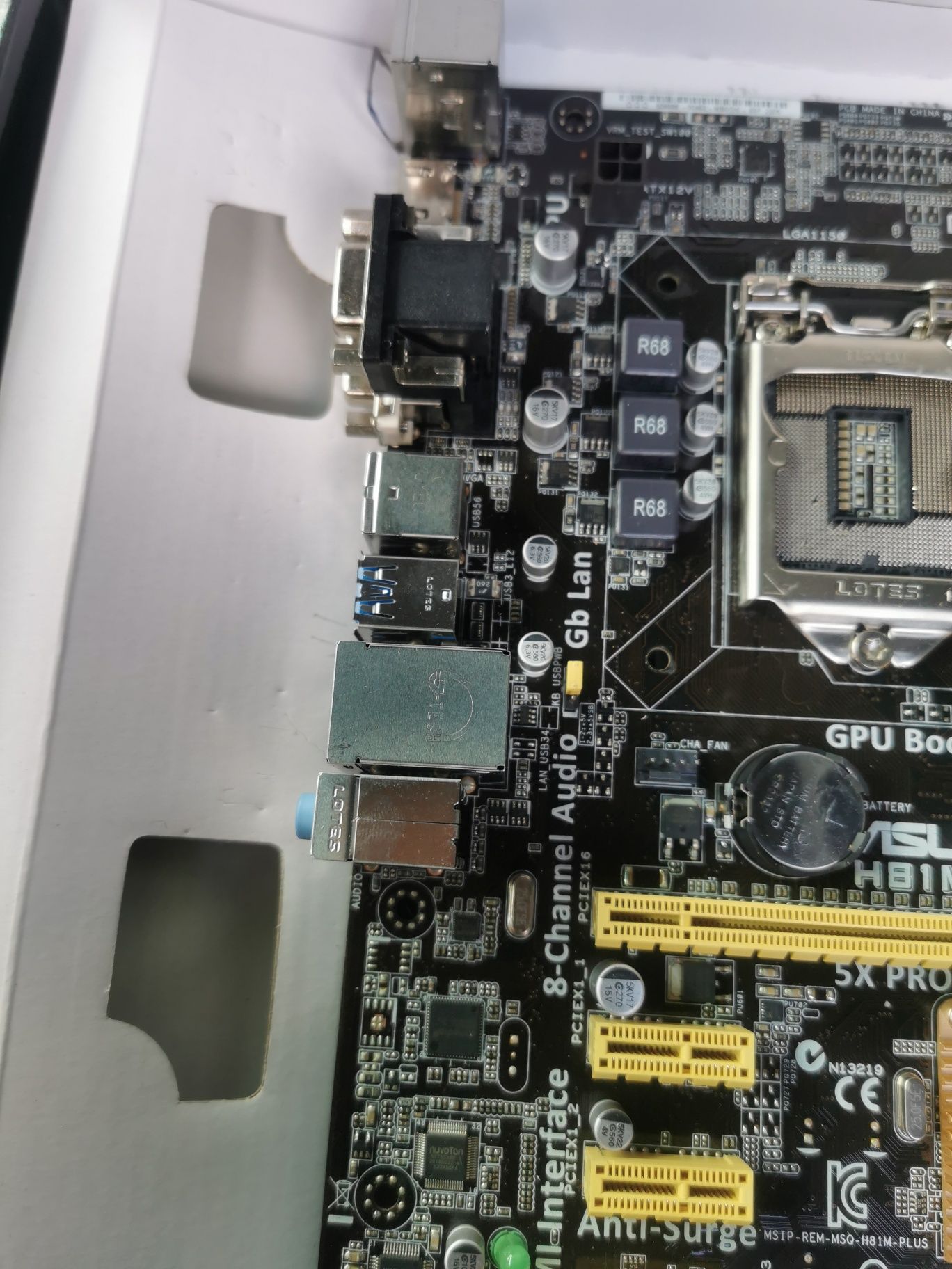 Sprzedam płytę główną Asus H81m plus. Polecam