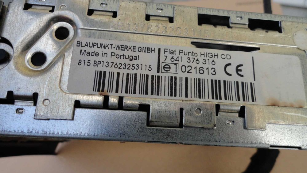Radio Samochodowe Punto 2 Cd oryginalne Blaupunkt