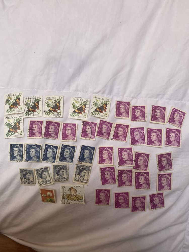 Lote de 101 selos da Austrália, Polónia, Canadá, Países Baixos…