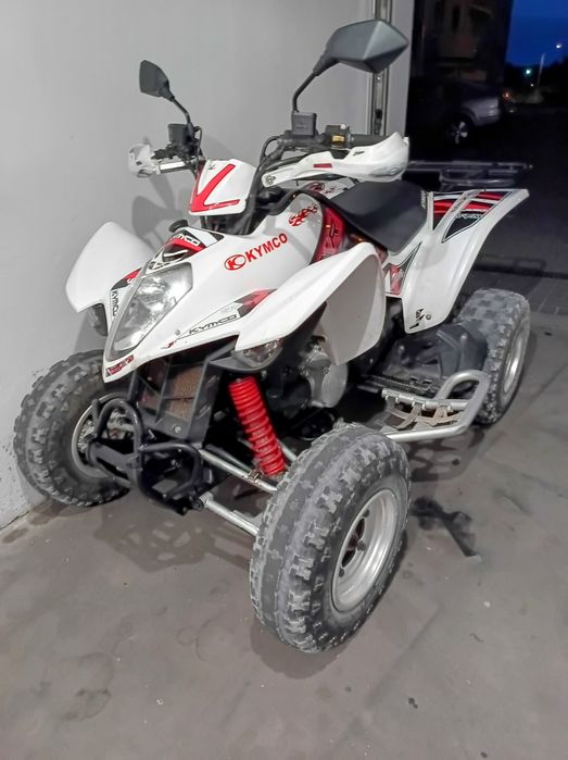 Quad Kymco KXR z silnikiem 300 zarejestrowany jako osobowy inny kat. B