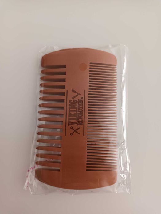 Pente de barba, tesoura, bolsa e autocolante Viking Revolution
