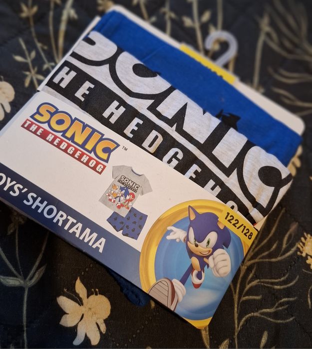 Sonic piżama dla chłopca 122/128