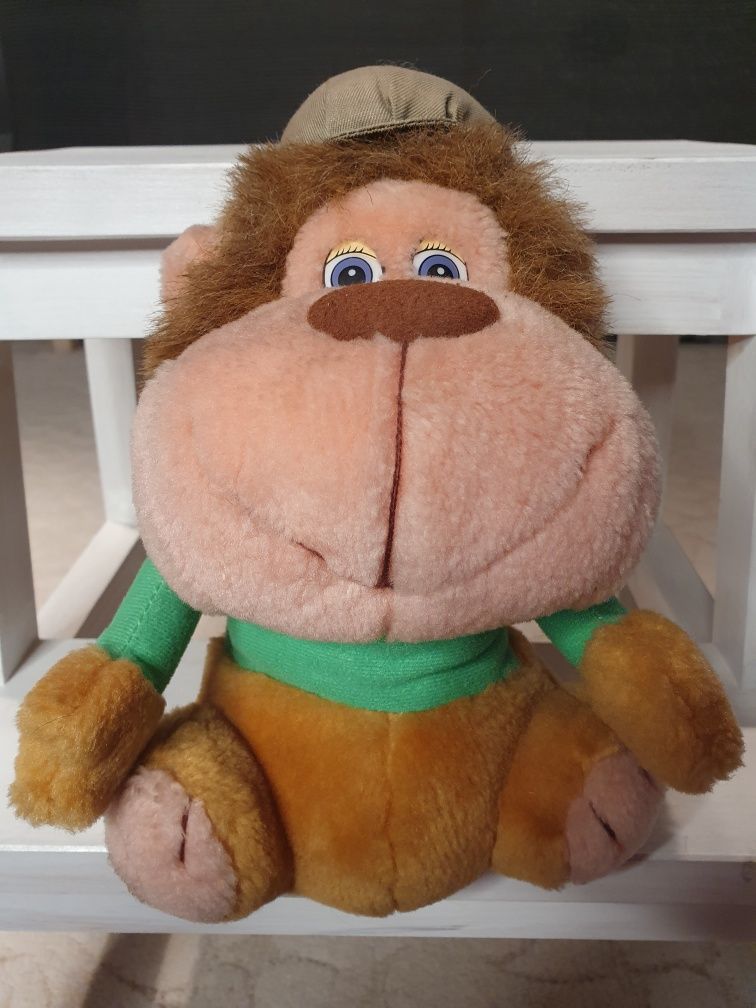 Pluszowa małpka stara zabawka lata 90