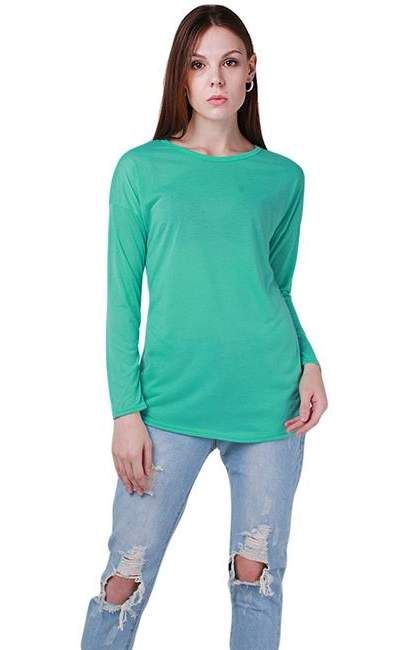 Camisola Verde Mentol com Fecho nas Costas - Mulher - Tam. L