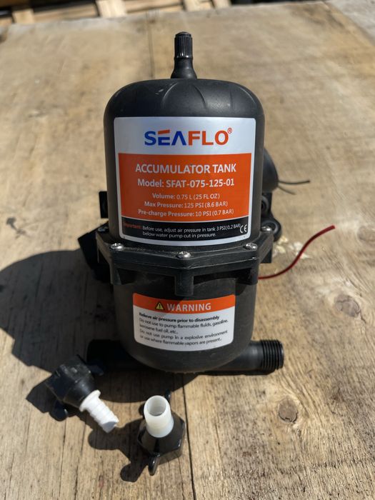 Zestaw seaflo pompa cisnieniowa 4,3l 2,4bar 12v camper campervan