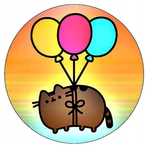 opłatek na tort kot pusheen 20cm