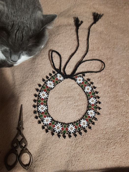 Силянка, чокер, намисто з бісеру