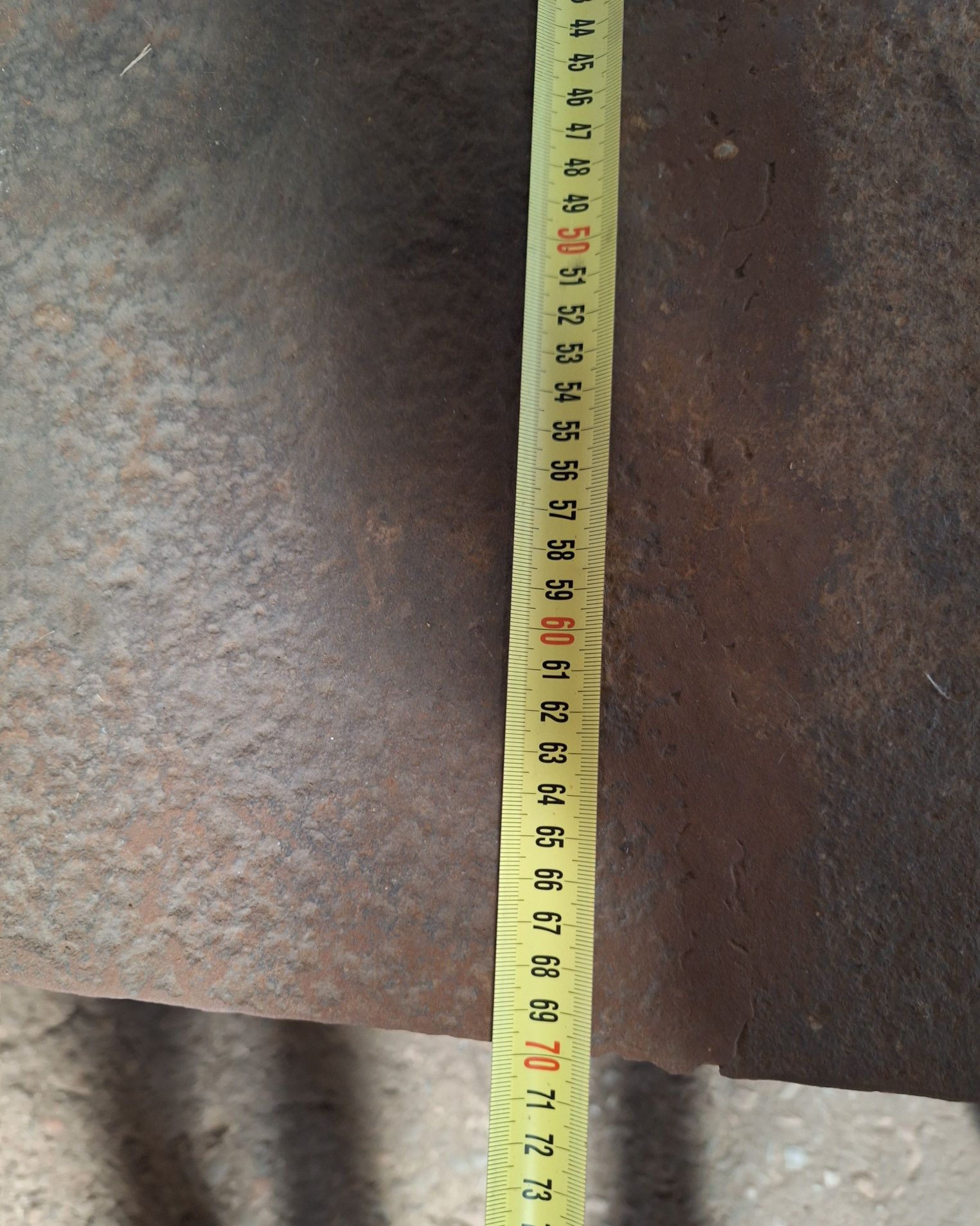 Mesa de trabalho em ferro - Comprimento: 2,60 m - Usada