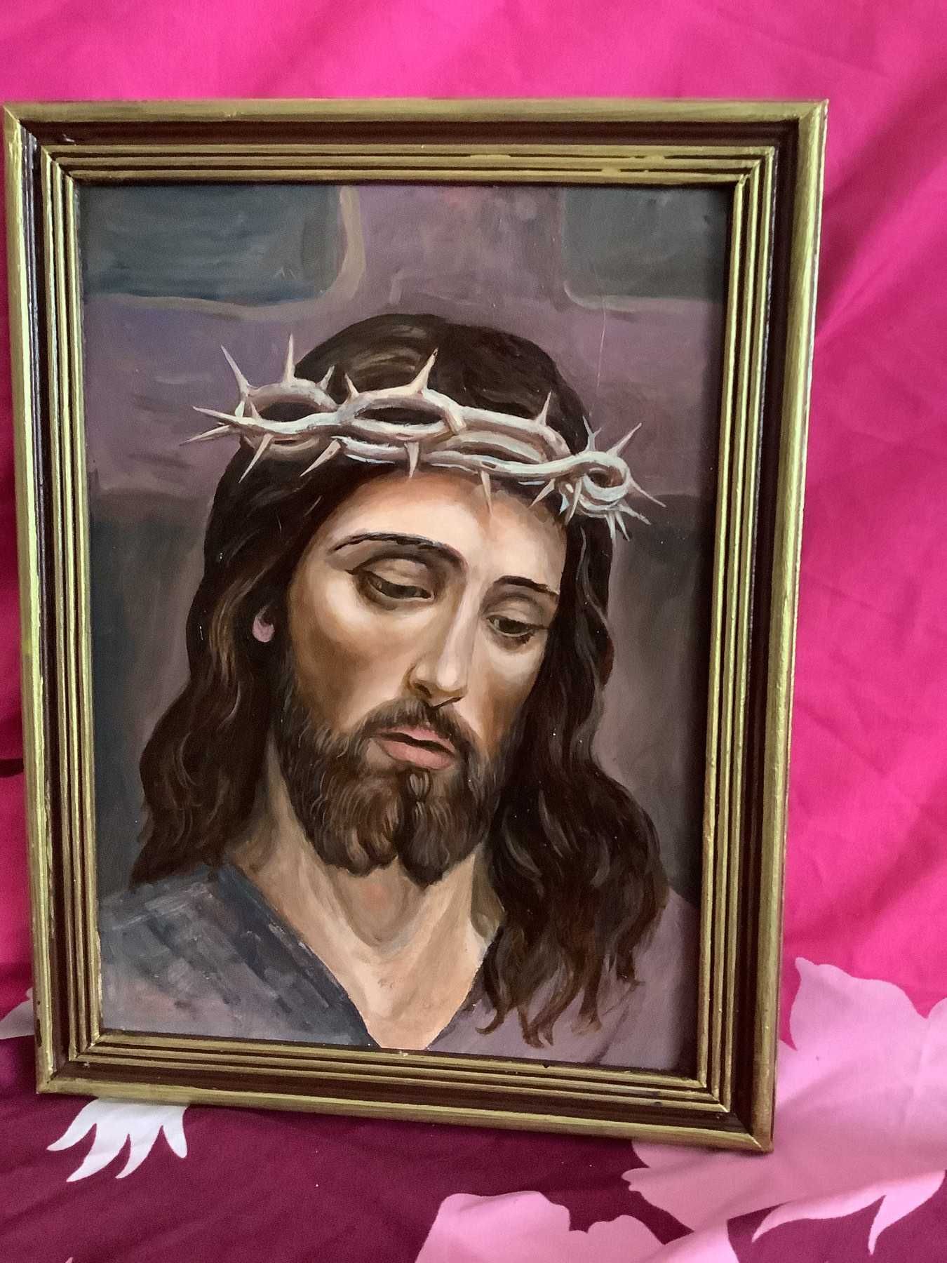 Картина Ісус Христос в терновому вінку 24 х 30 см Масло