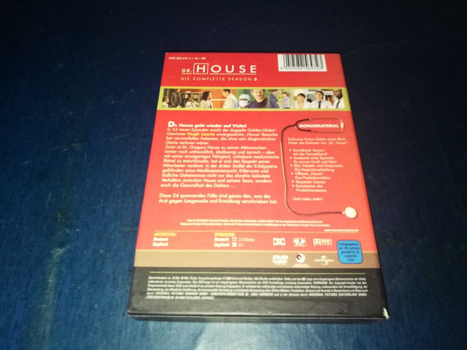 HOUSE - SEASON 3 DVD (legendagem em Inglês)
