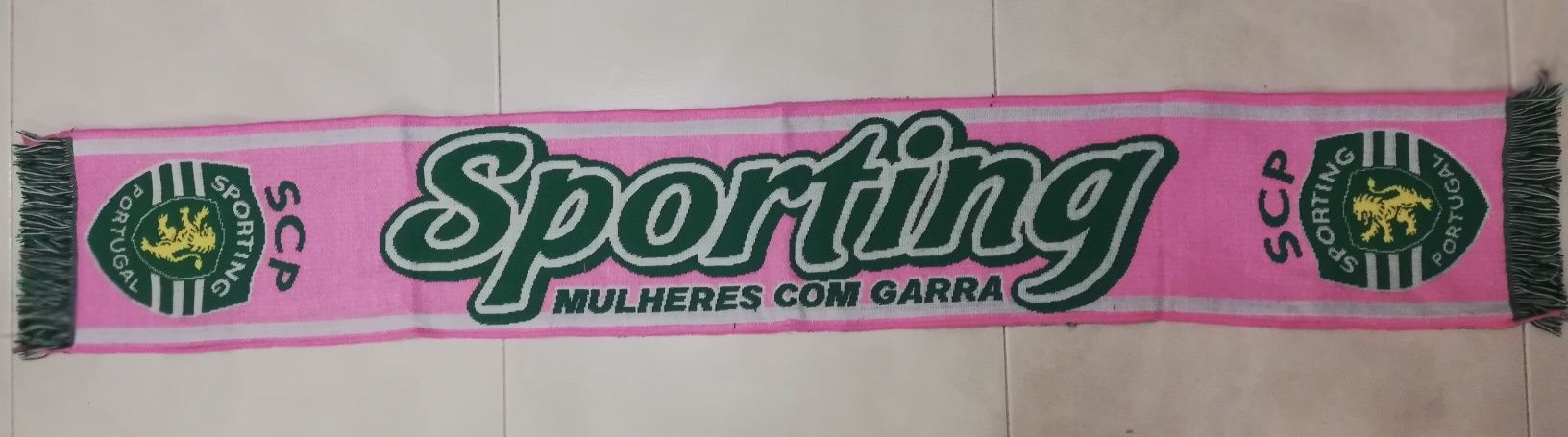 Cachecol Rosa do Sporting