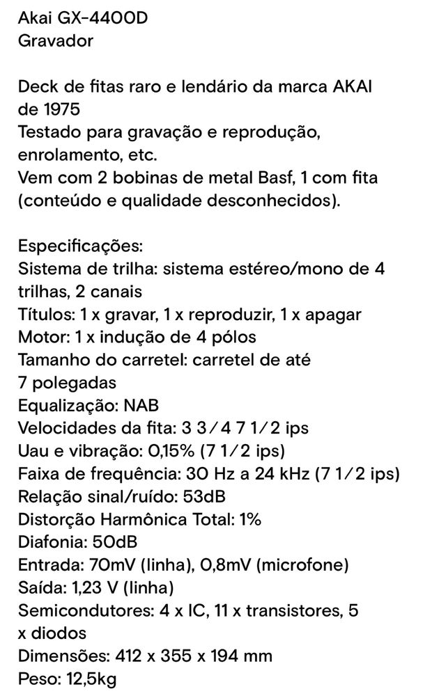 Gravador Akay GX-4400D