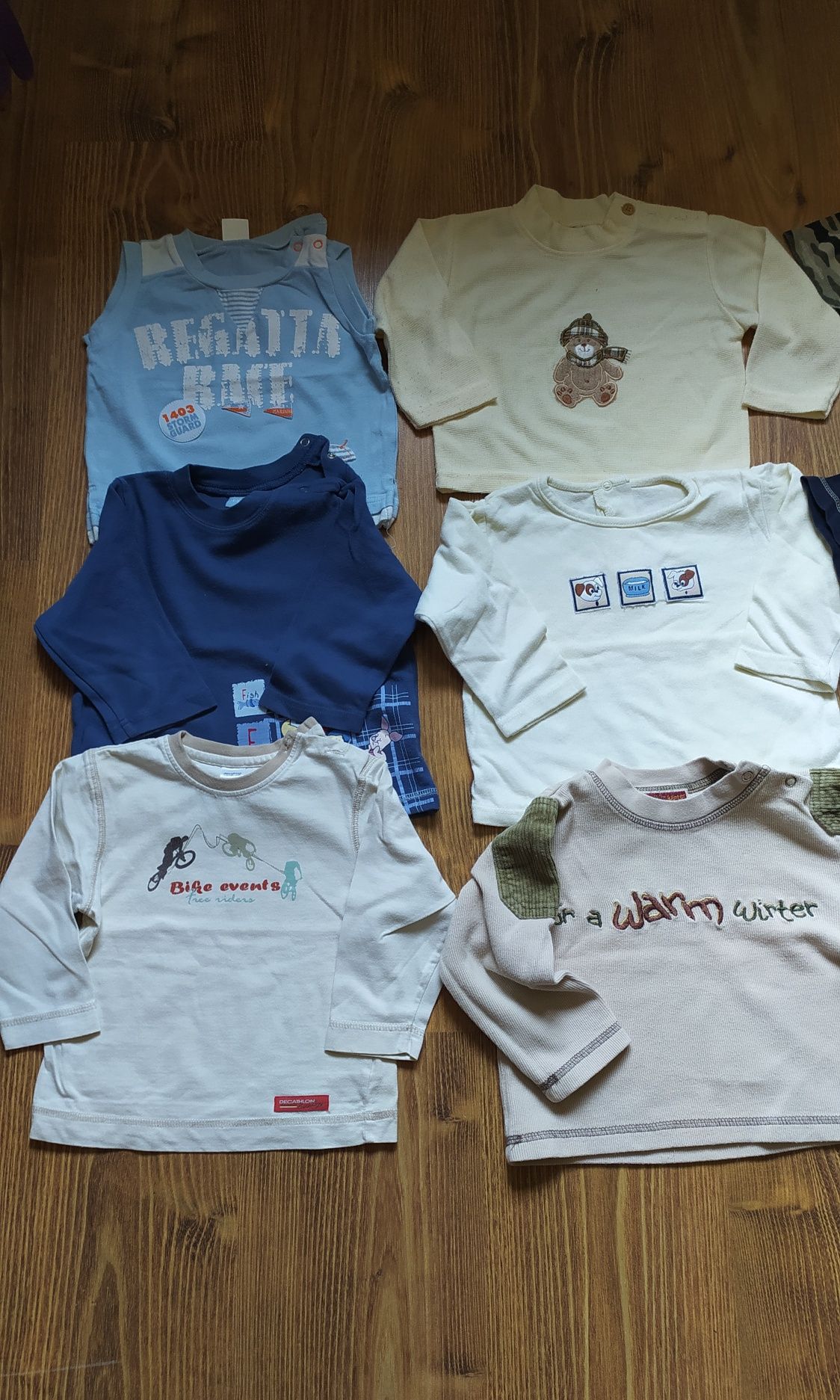 Paka ubrań, zestaw ubranek, rozmiar 86, bluzki, bluzeczki, ciuszki