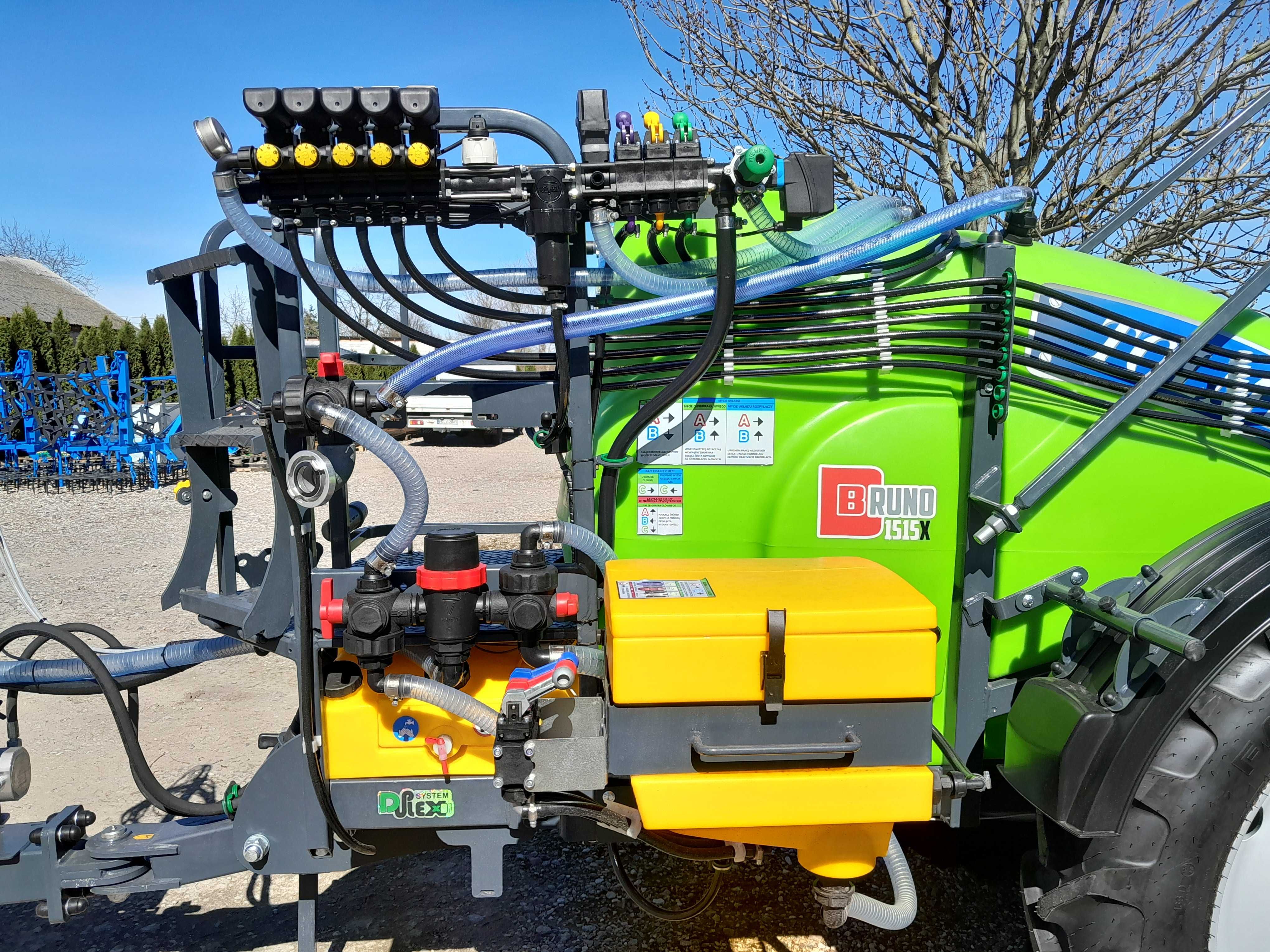 Opryskiwacz Bruno X 1500 l 15 m lance Tolmet własna hydraulika od ręki