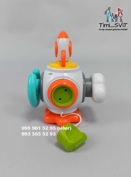 Бизикуб сортер руль спинер ключик развивающая пальчиковая игра