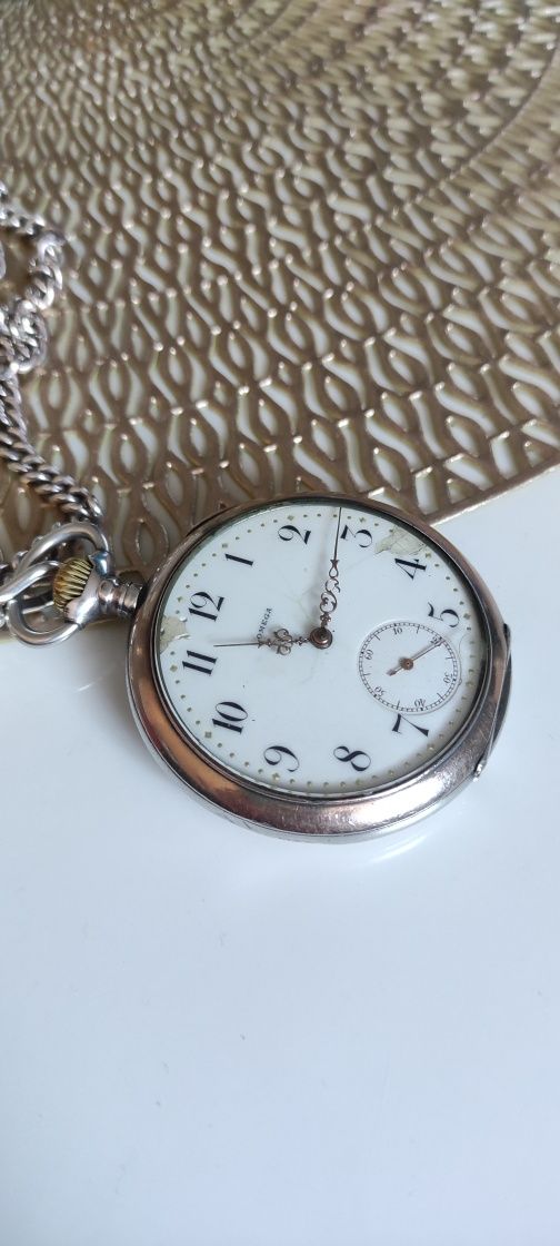 Omega  kieszonkowy zegarek vintage nakręcany prezent dla kolekcjonera