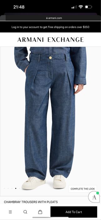 Джинии armani exchange