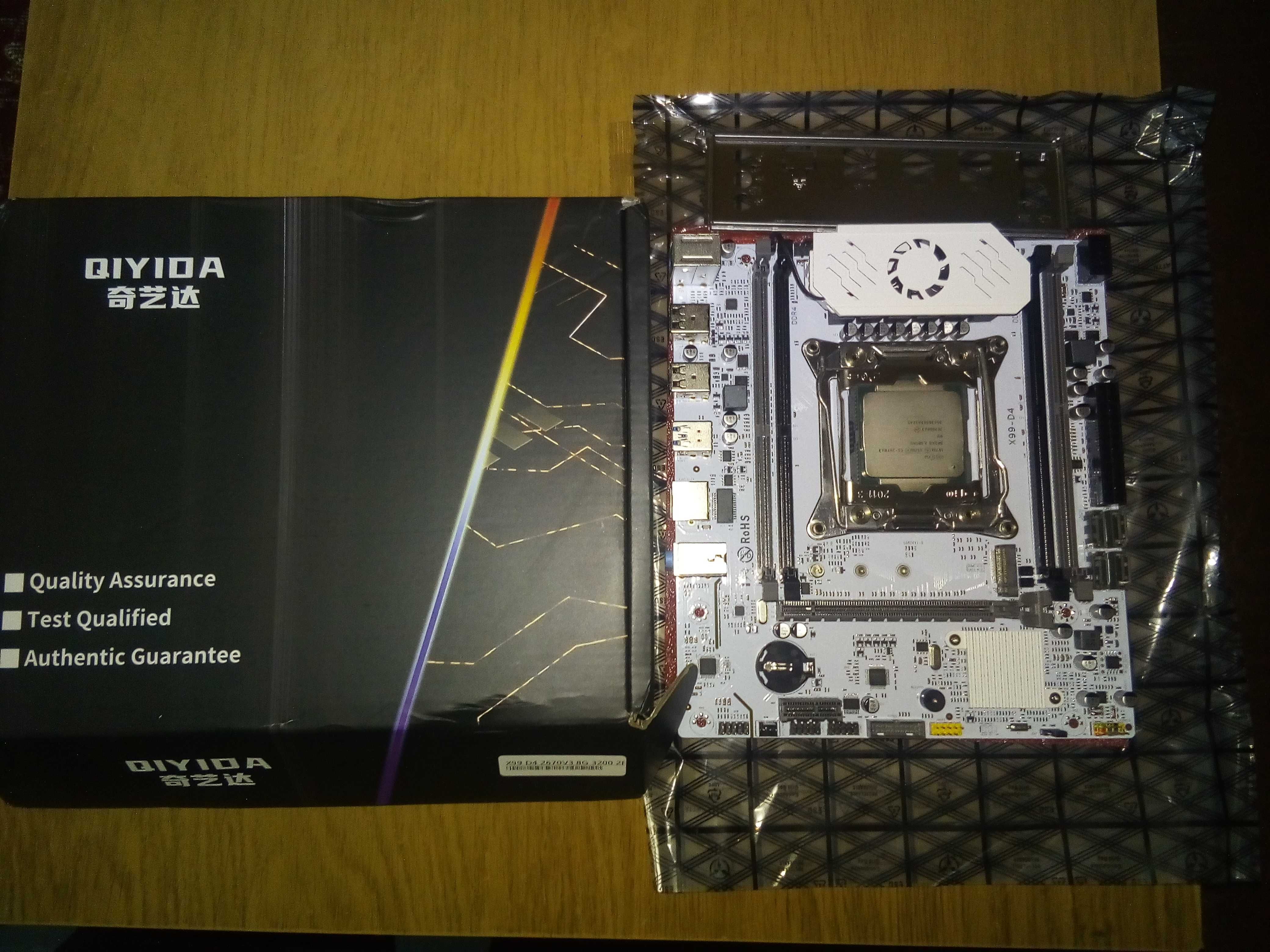 Комплект QIYIDA X99 D4/Xeon E5 2670 V3 - 12 ядер, 24 потоків