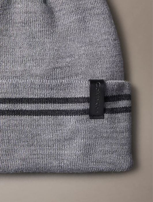 Подарунковий набір шапка шарф Calvin klein чорна сіра оригінал США