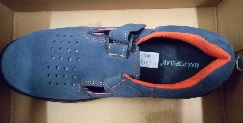 Buty ochronne, robocze, bhp MAX-POPULAR rozmiar 44
