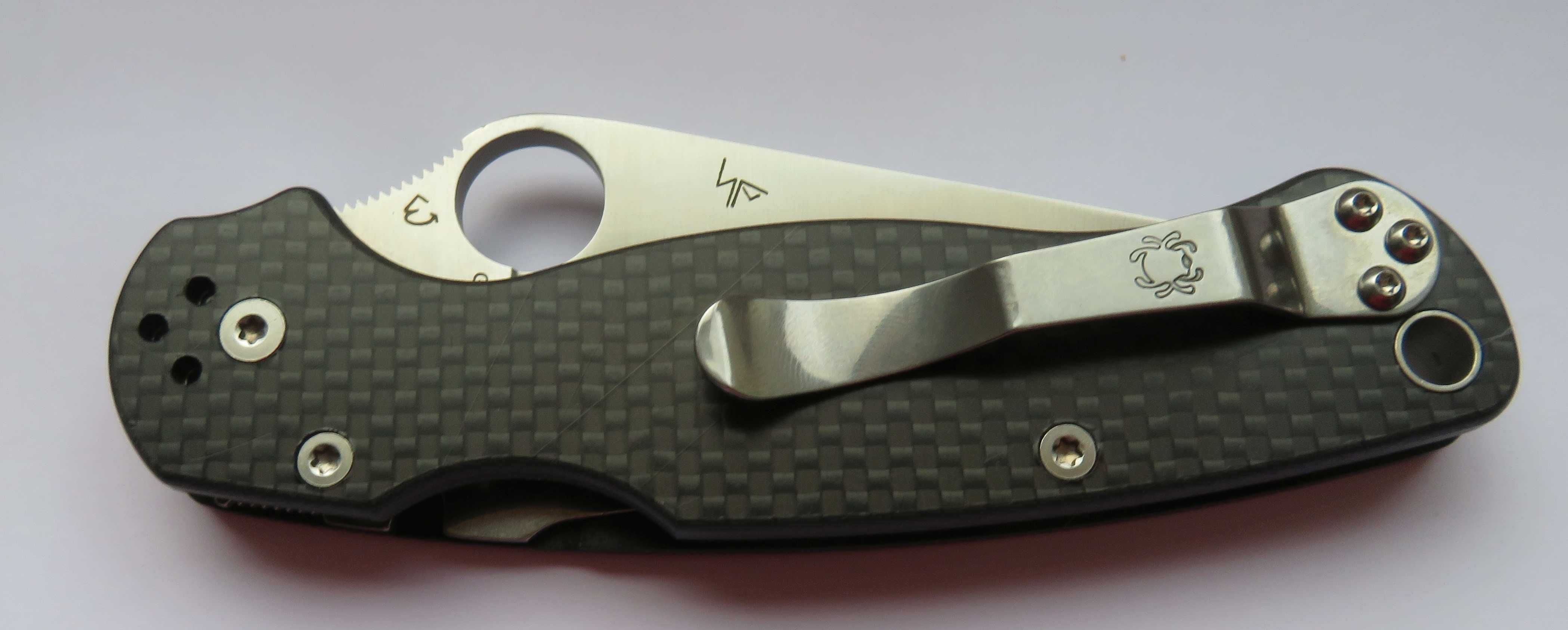 nóż folder spyderco paramilitary 2 włókno węglowe