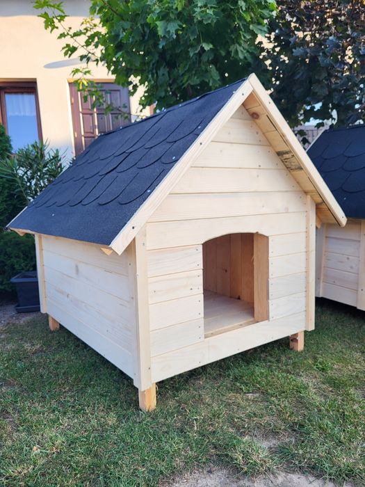 Buda dla psa ocieplana solidna każdy wymiar Owczarek nowa heblowana