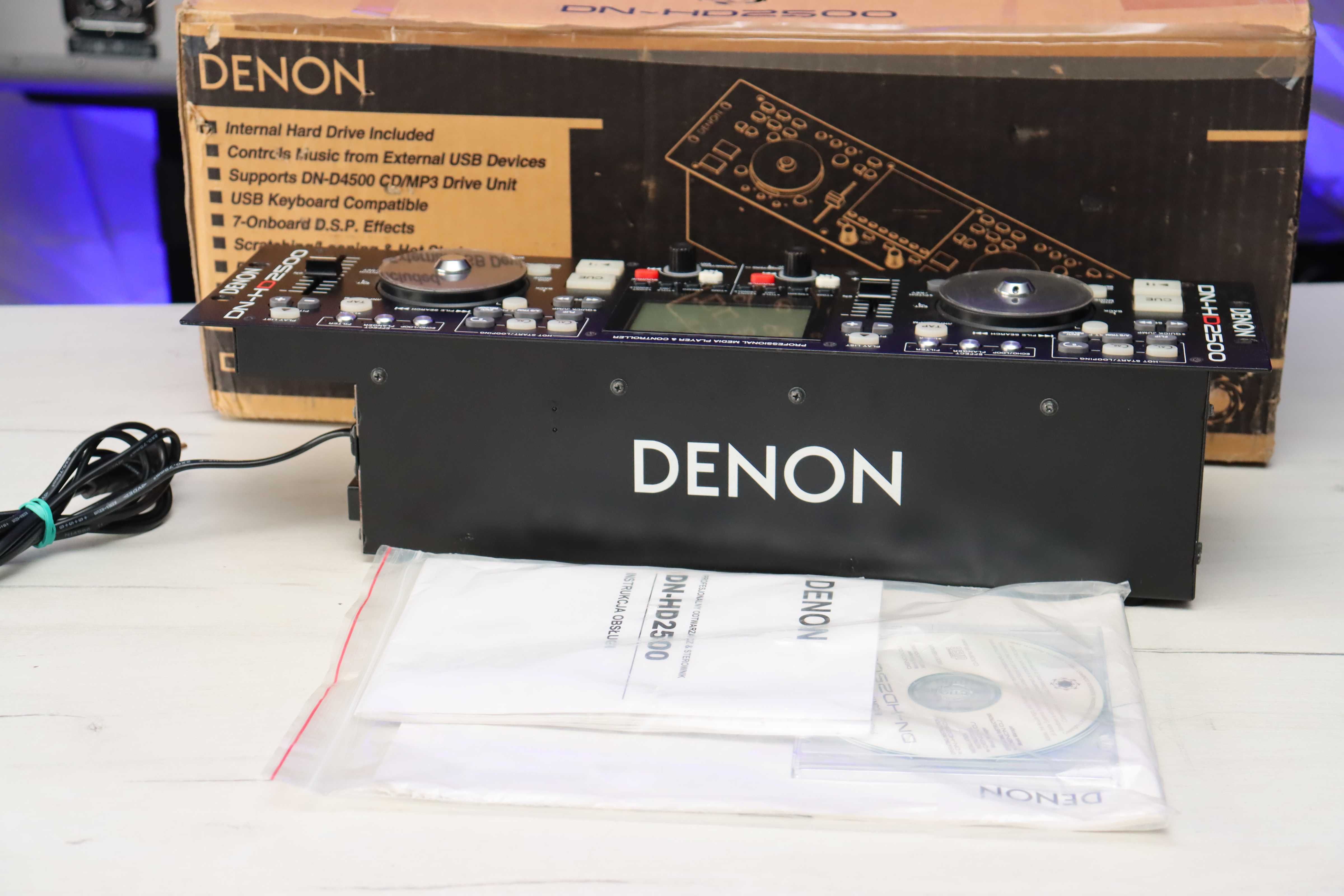 DENON DN-HD2500 Odtwarzacz DJ MP3 USB z twardym dyskiem Rack Japoński