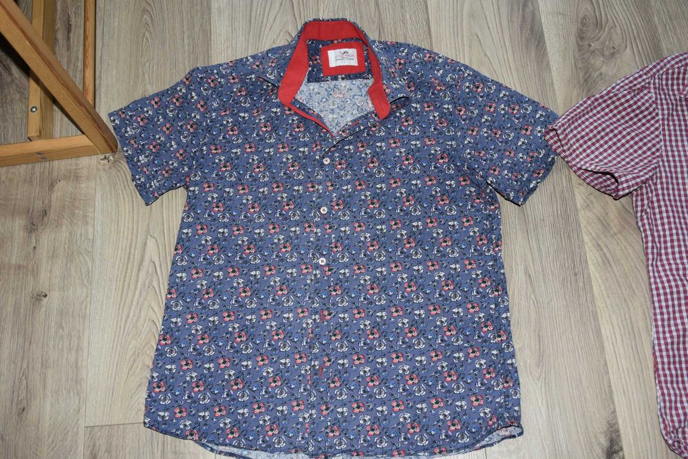 Koszula męska krótki rękaw L VIADI POLO maki