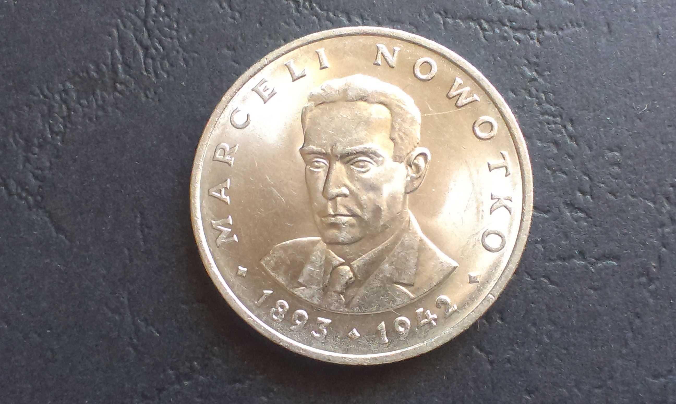 Moneta 20 złotych 1976 Marceli Nowotko PRL.