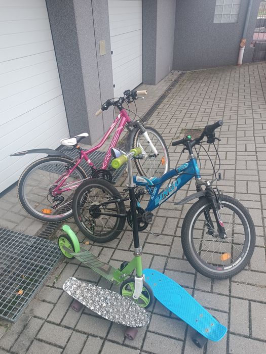 Rower Bingo 20' + hulajnoga + dwie deskorolki