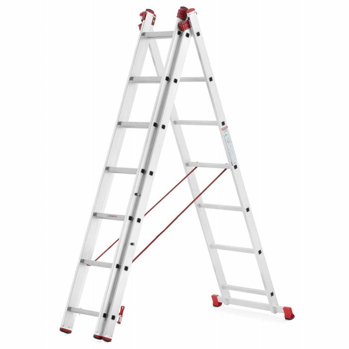 Drabina aluminiowa wielofunkcyjna 3x9 z opcją na schody