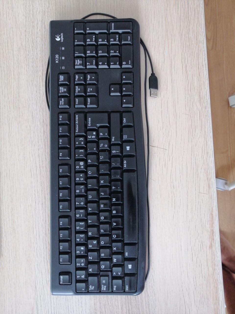 Teclado + Rato PC com fio AZERTY